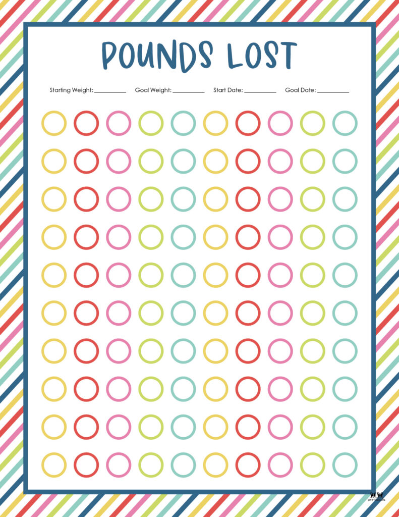 free printable free gewicht weight loss tracker, weight loss